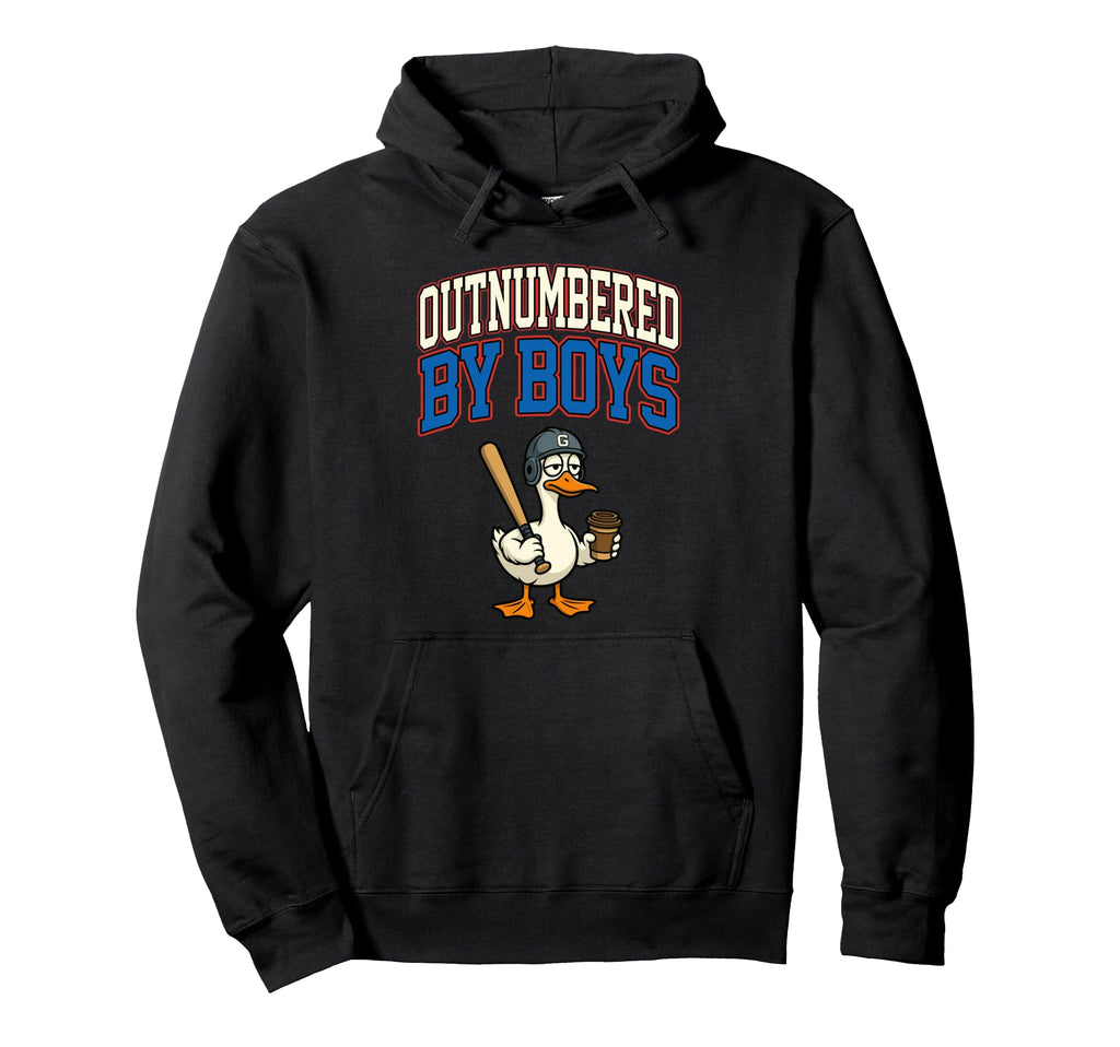 Funny Mom Goose Mothers Day Outnumbered Hoodie - Unique Graphic Men Women