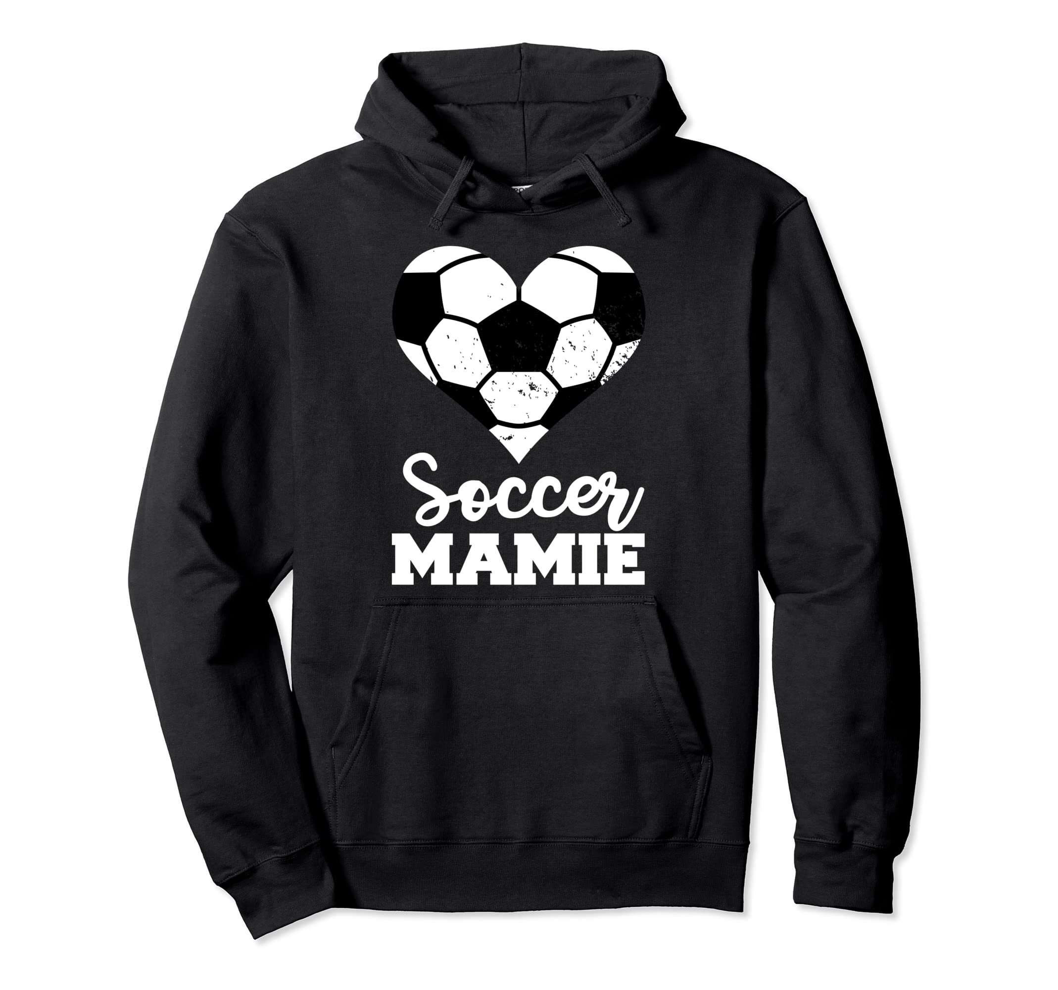 Soccer Mamie Funny Soccer Heart Hoodie - Casual Everyday Wear Men Women