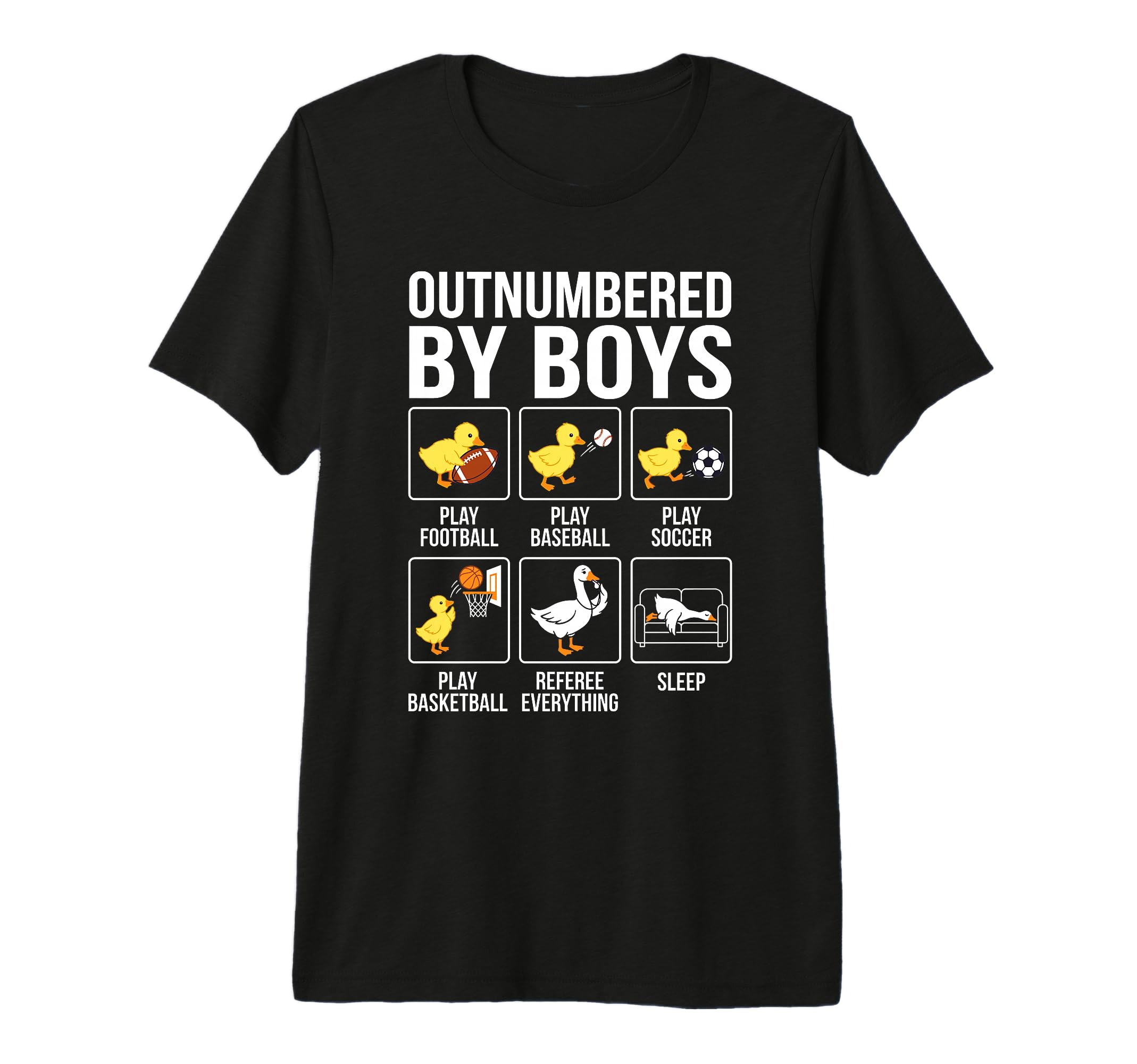 Outnumbered Ducklings Football Soccer T-Shirt - Custom Art Print Unisex
