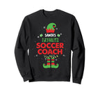 Santas Favorite Soccer Coach Sweatshirt - Fun Novelty Design Men Women