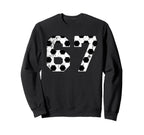Soccer 67 Jersey Number Sweatshirt - Custom Art Print for Adults