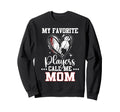 My Favorite Baseball Soccer Sweatshirt - Minimalist Print for Adults