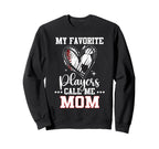 My Favorite Baseball Soccer Sweatshirt - Minimalist Print for Adults