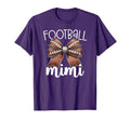 Football Mimi Football Coquette Bow T-Shirt - Trendy Graphic Unisex
