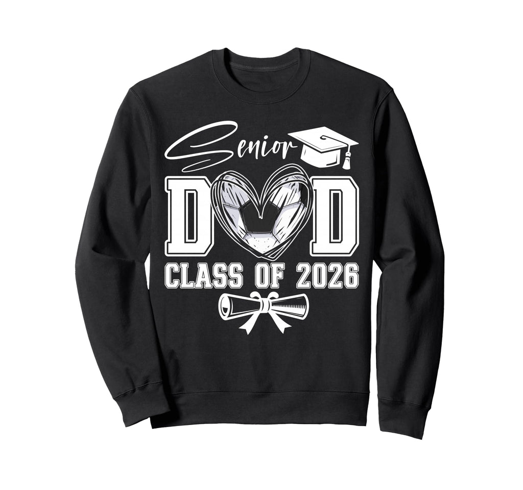 Senior Dad Class 2026 Graduate Sweatshirt - Trendy Graphic for Adults