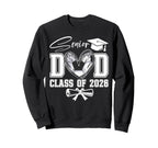 Senior Dad Class 2026 Graduate Sweatshirt - Trendy Graphic for Adults