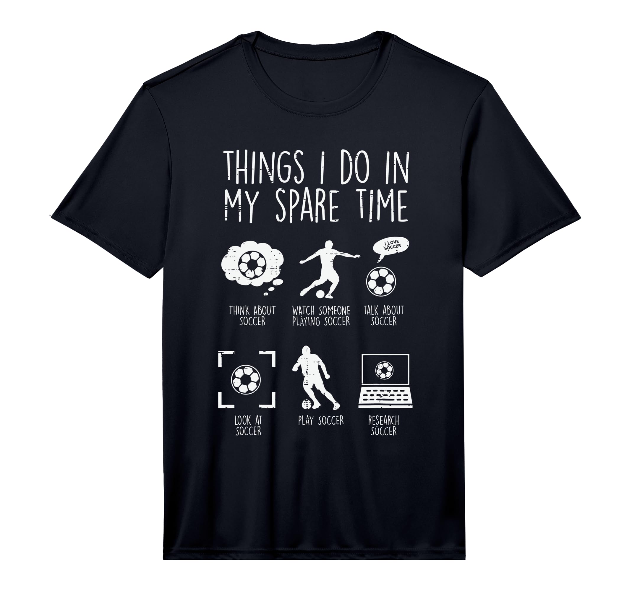 Things I Do My Spare Time Soccer T-Shirt - Unique Graphic Men Women