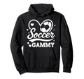 Soccer Gammy Heart Love Soccer Player Hoodie - Graphic Print Unisex