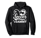 Soccer Gammy Heart Love Soccer Player Hoodie - Graphic Print Unisex