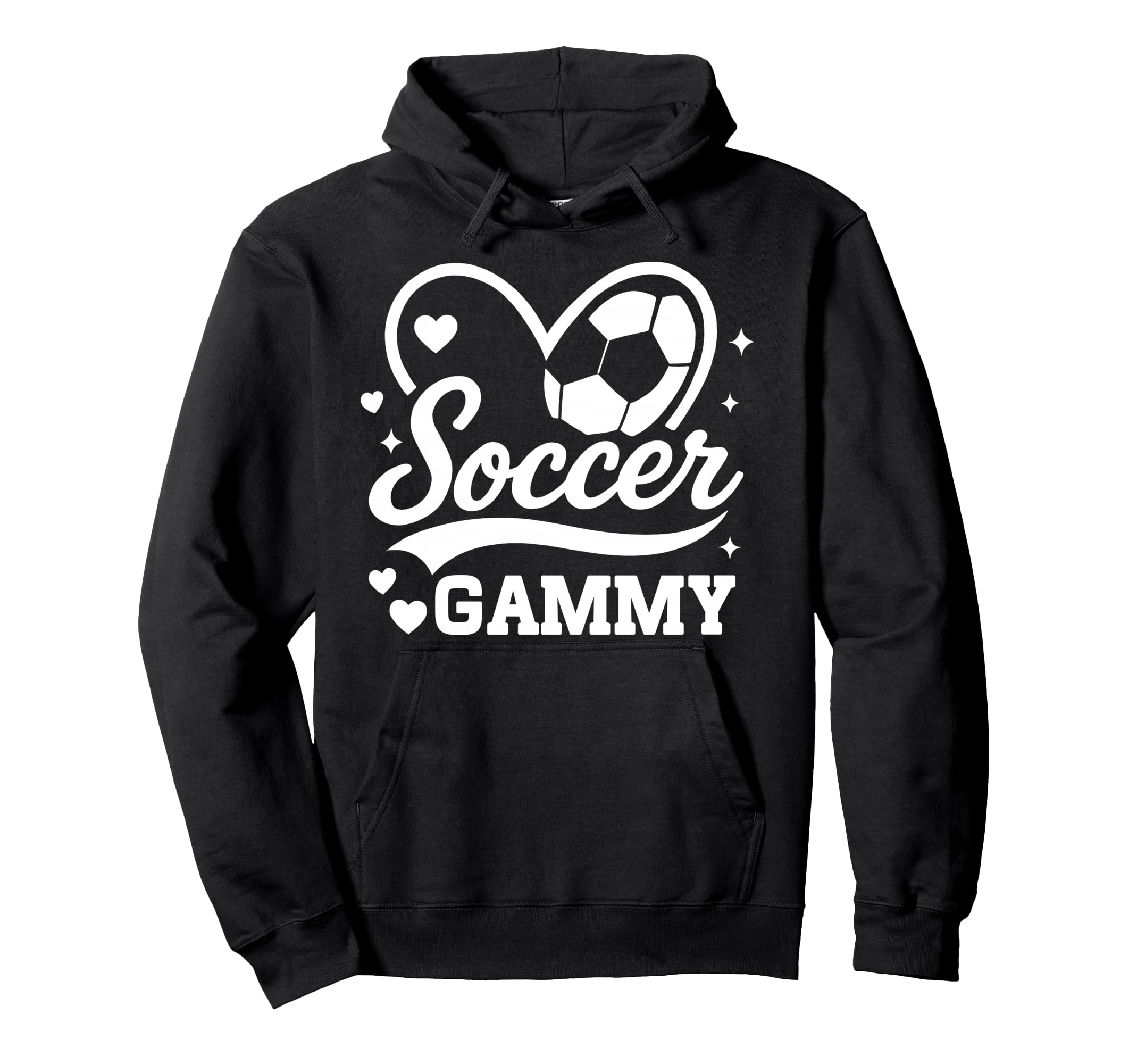 Soccer Gammy Heart Love Soccer Player Hoodie - Graphic Print Unisex