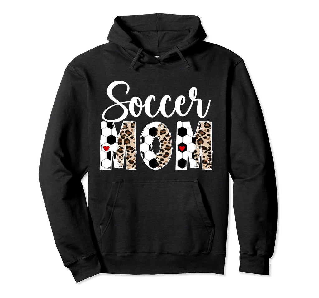 Soccer Mom Leopard Mom Soccer Player Hoodie - Streetwear Style Men Women