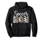 Soccer Mom Leopard Mom Soccer Player Hoodie - Streetwear Style Men Women