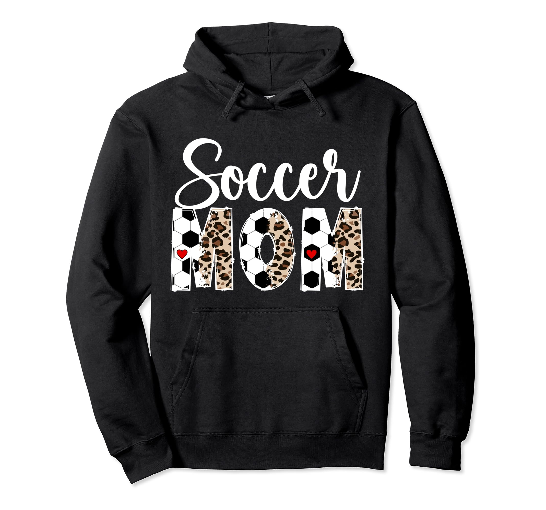 Soccer Mom Leopard Mom Soccer Player Hoodie - Streetwear Style Men Women