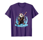 Otter Ice Hockey Player Hockey Stick T-Shirt - Streetwear Style Unisex