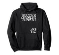 Soccer Mom Jersey Number 12 Favorite Hoodie - Aesthetic Graphic Unisex