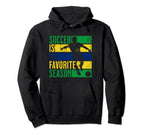 Distressed Soccer Is My Favorite Season Hoodie - Custom Art Print Unisex