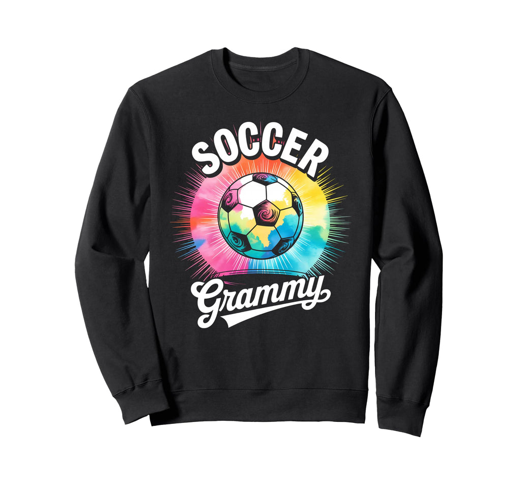 Soccer Grammy Grandma Tie Dye Sweatshirt - Fun Novelty Design for Adults