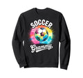 Soccer Grammy Grandma Tie Dye Sweatshirt - Fun Novelty Design for Adults