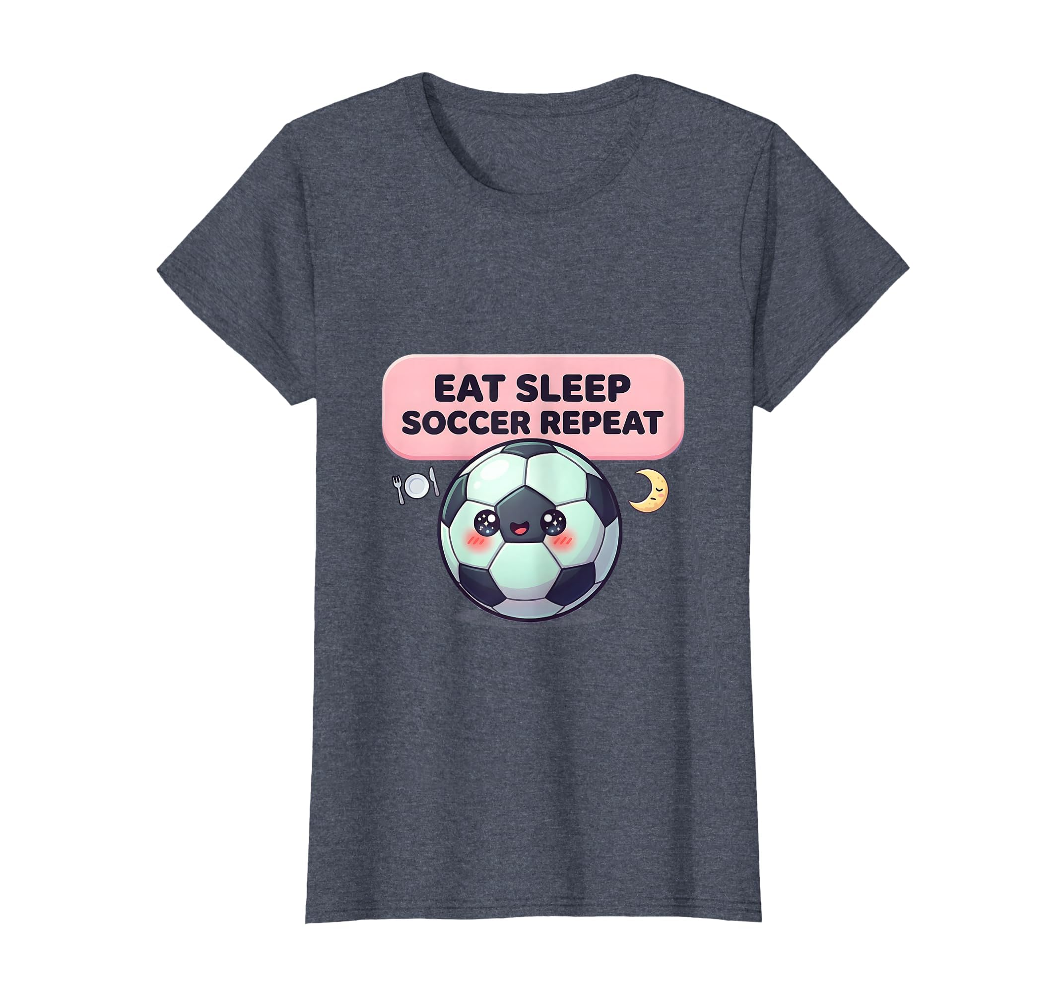 Eat Sleep Soccer Repeat Soccer Mom T-Shirt - Streetwear Style Men Women
