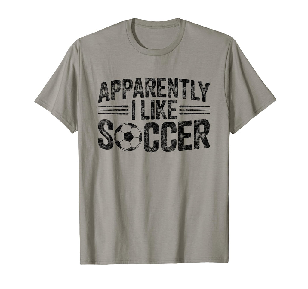 Apparently I Like Soccer Game Day Mom T-Shirt - Streetwear Style Men Women