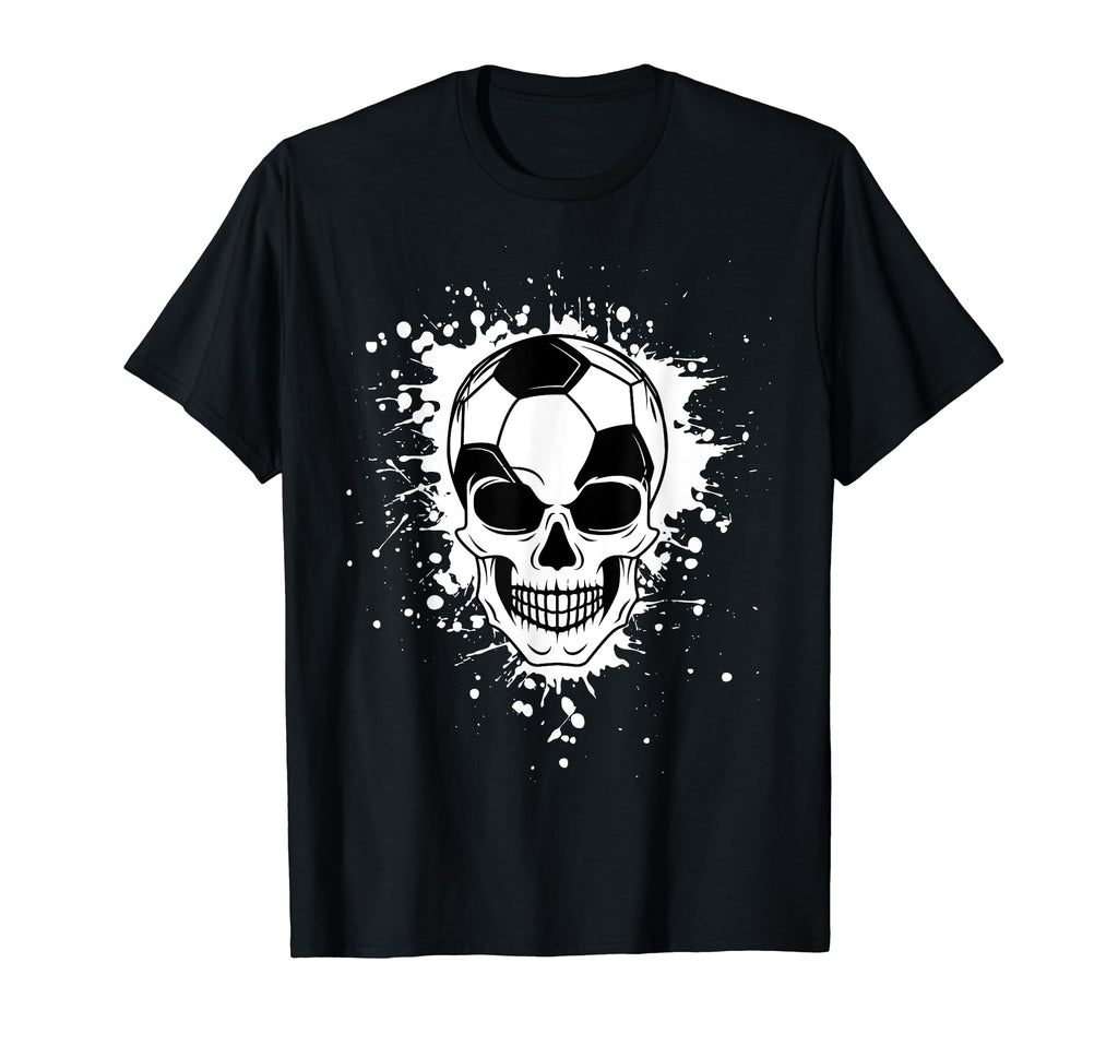 Halloween Soccer Ball Skull Sport T-Shirt - Aesthetic Graphic for Adults