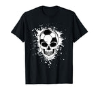 Halloween Soccer Ball Skull Sport T-Shirt - Aesthetic Graphic for Adults