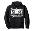 Funny Ice Hockey Goalkeeper Mom Hockey Hoodie - Graphic Print for Adults