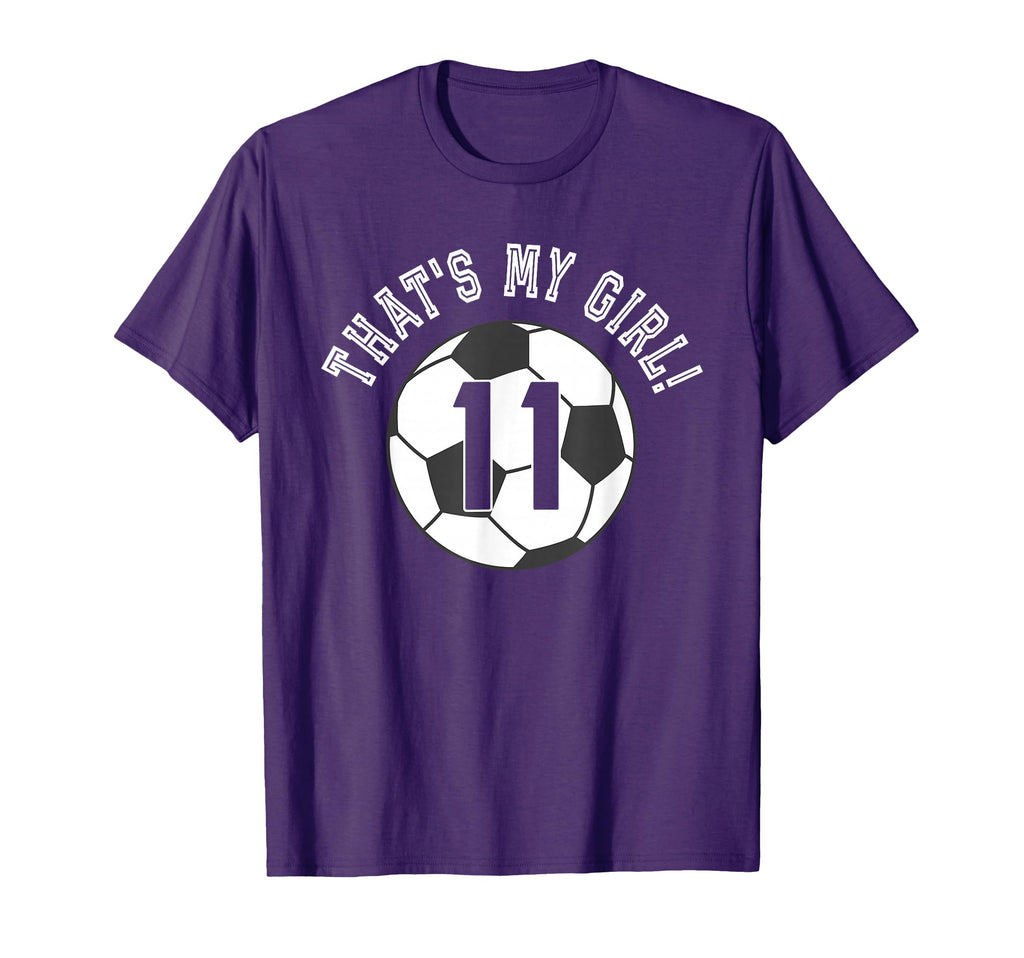 Thats My 11 Soccer Ball Player T-Shirt - Casual Everyday Wear Men Women