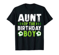 Aunt Birthday Soccer Player Matching T-Shirt - Novelty Apparel Men Women