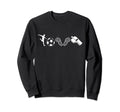 Love Soccer I Love Soccer Sport Sweatshirt - Trendy Graphic for Adults