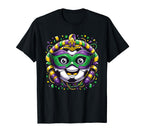 Mardi Gras Soccer Ball T-Shirt - Aesthetic Graphic for Adults