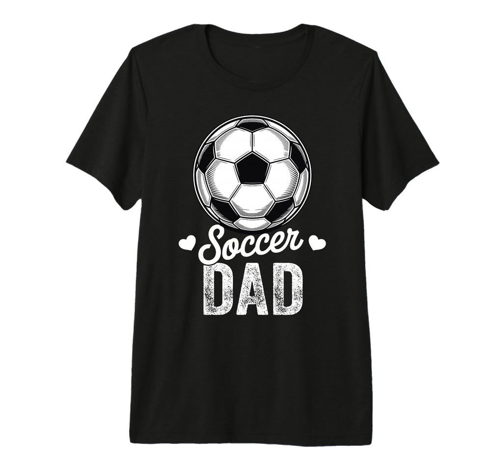 Funny Soccer Dad Mothers Day Tri Blend T-Shirt - Minimalist Print Men Women