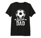 Funny Soccer Dad Mothers Day Tri Blend T-Shirt - Minimalist Print Men Women