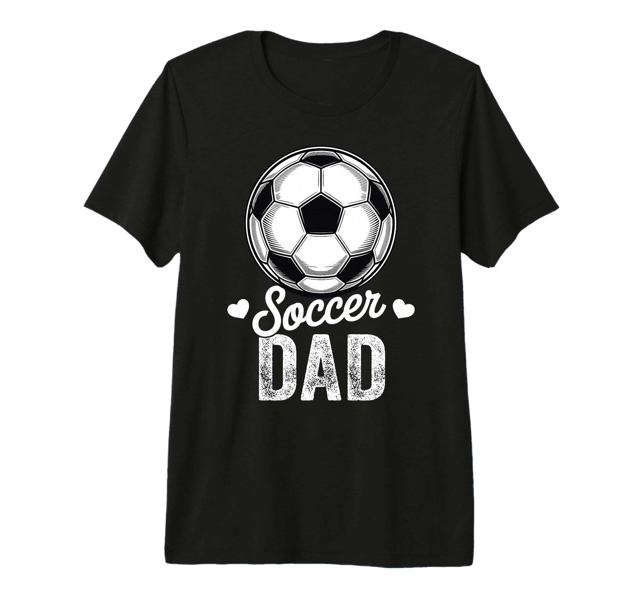 Funny Soccer Dad Mothers Day Tri Blend T-Shirt - Minimalist Print Men Women