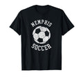 Memphis Soccer Distressed 90S T-Shirt - Graphic Print Men Women