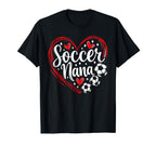 Soccer Nana Proud Grandma Soccer Love T-Shirt - Graphic Print for Adults