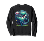 Soccer Player T Rex Dinosaur Sweatshirt - Aesthetic Graphic for Adults