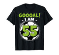 55 Year Old Birthday Soccer Themed T-Shirt - Unique Graphic Men Women