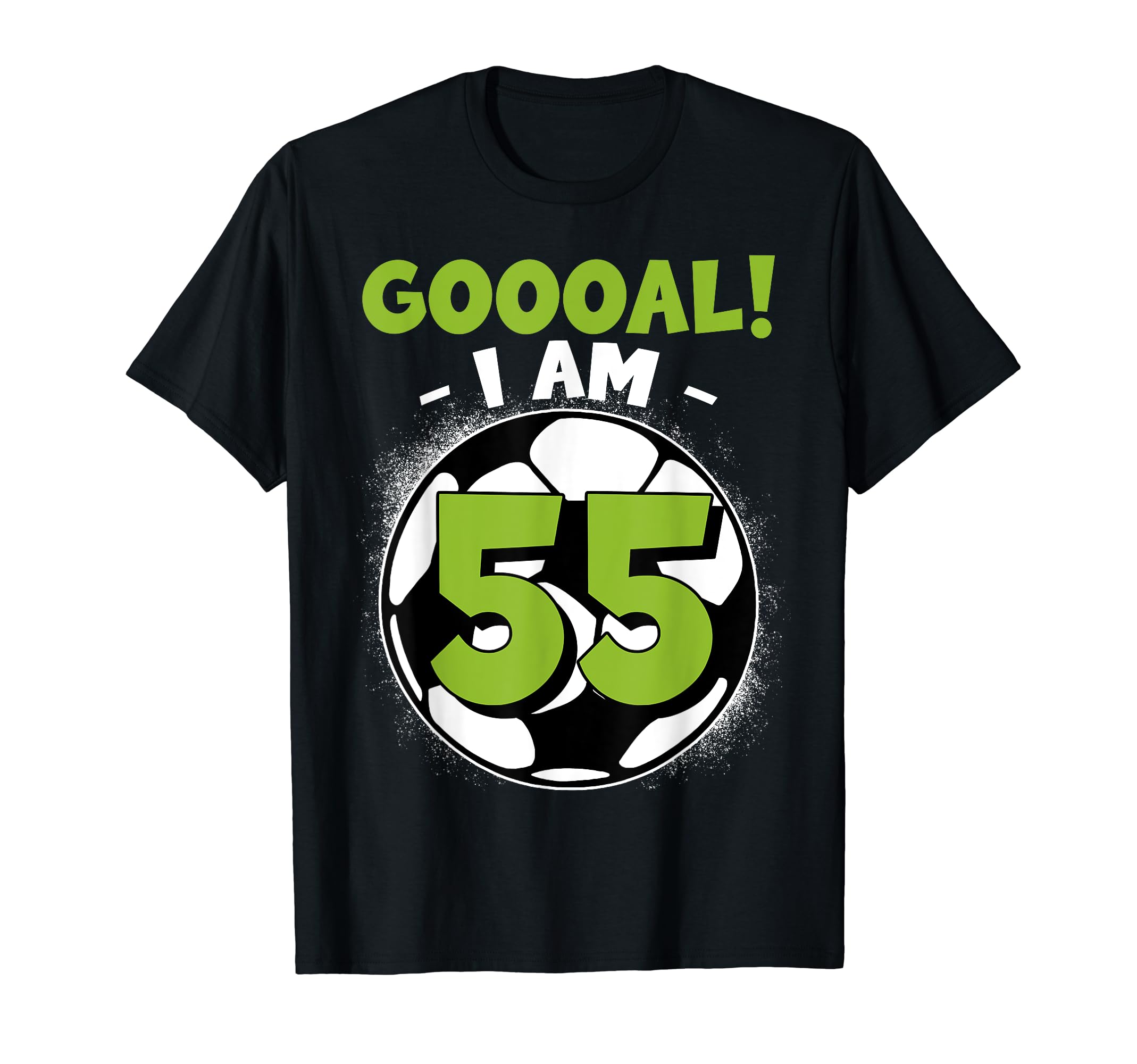 55 Year Old Birthday Soccer Themed T-Shirt - Unique Graphic Men Women