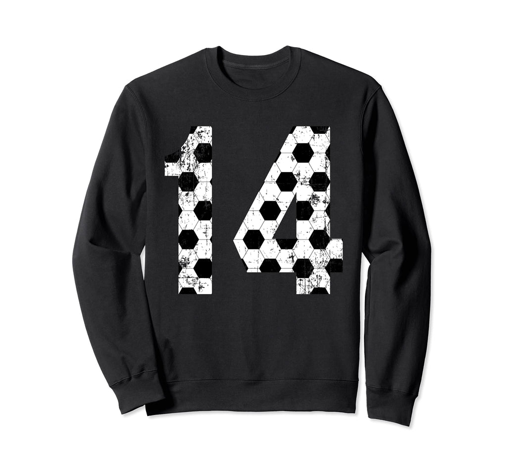Soccer 14 Jersey Number Sweatshirt - Custom Art Print Men Women