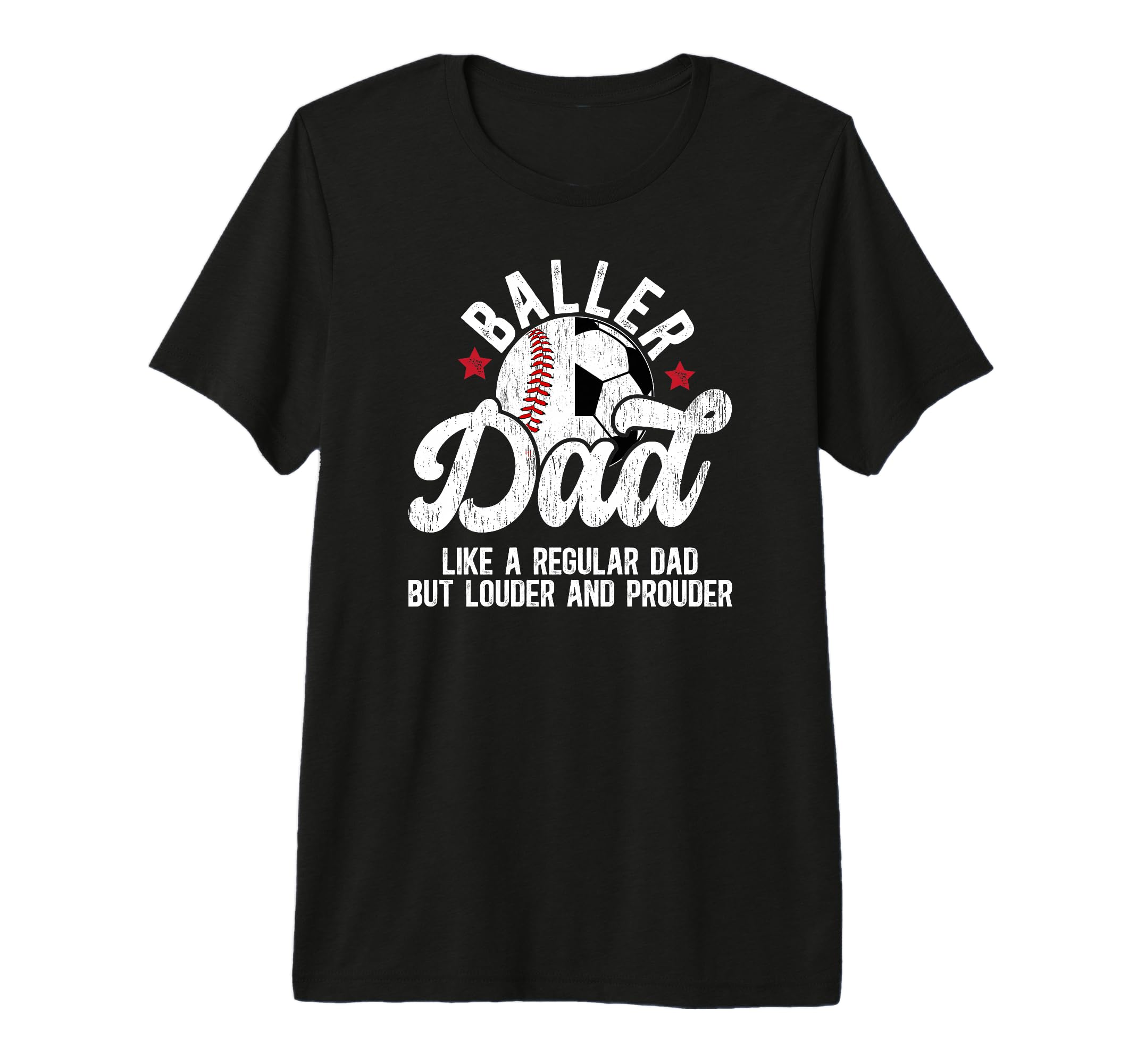 Mens Baller Dad Definition Soccer T-Shirt - Unique Graphic for Adults