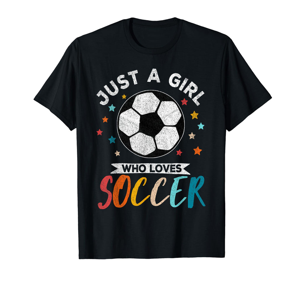 Just Who Loves Soccer Soccer Player T-Shirt - Fun Novelty Design Men Women