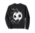 Soccer Ball Goal Funny Player Sports Sweatshirt - Aesthetic Graphic Unisex