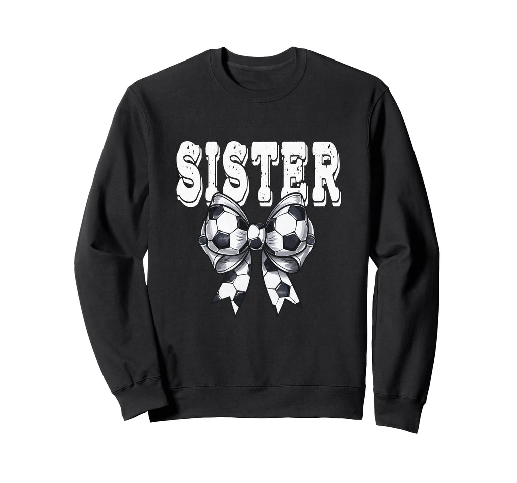 Coquette Soccer Bow Mom Sweatshirt - Casual Everyday Wear for Adults