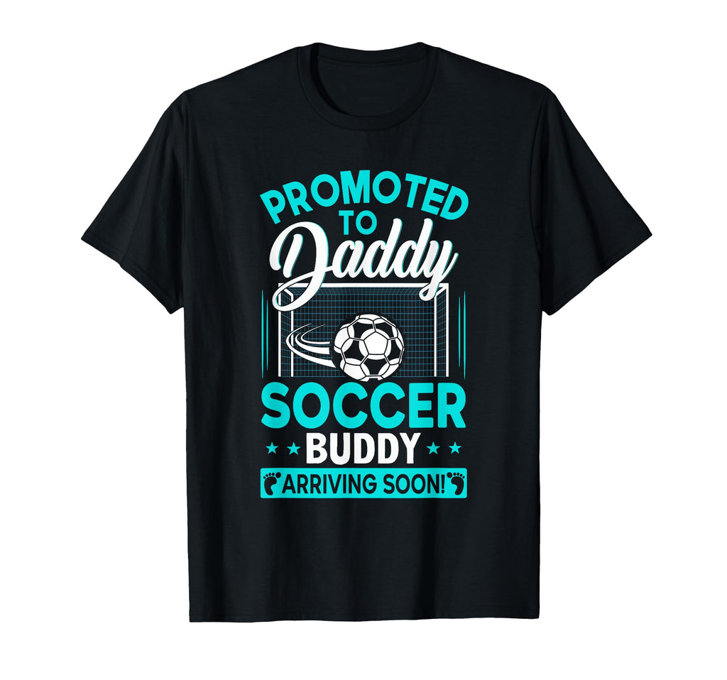 New First Time Dad To Be Soon Soccer T-Shirt - Minimalist Print Unisex