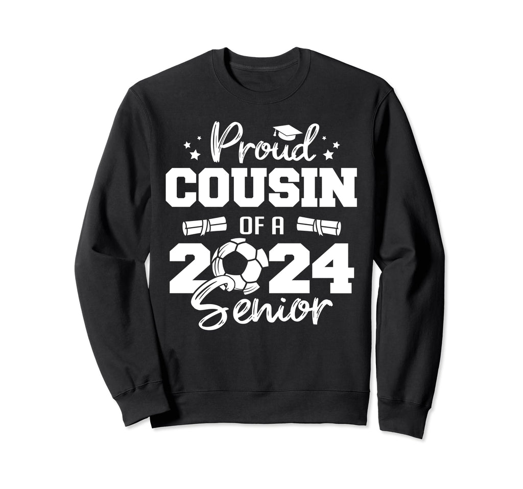 Proud Cousin 2024 Senior Funny Sweatshirt - Trendy Graphic Men Women