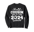 Proud Cousin 2024 Senior Funny Sweatshirt - Trendy Graphic Men Women