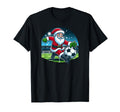 Santa Loves Soccer T-Shirt - Unique Graphic Men Women
