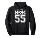 Number 55 Custom Proud Soccer Futbol Hoodie - Minimalist Print Men Women