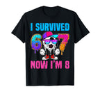 I Survived 67 Im 8 Years Old Soccer 6 7 T-Shirt - Minimalist Print Unisex